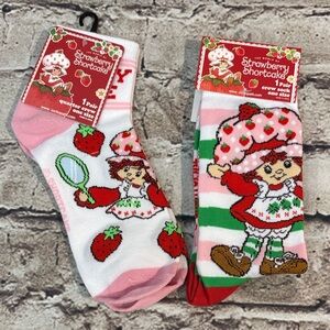 Strawberry Shortcake Crew Socks - Set of 2